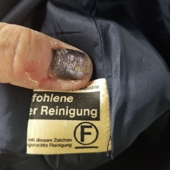 Vtg 80s blue suede trousers pants - Picture 10 of 13